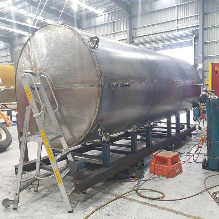 Custom Fuel Tanks stainless steel industrial fuel tank Melbourne