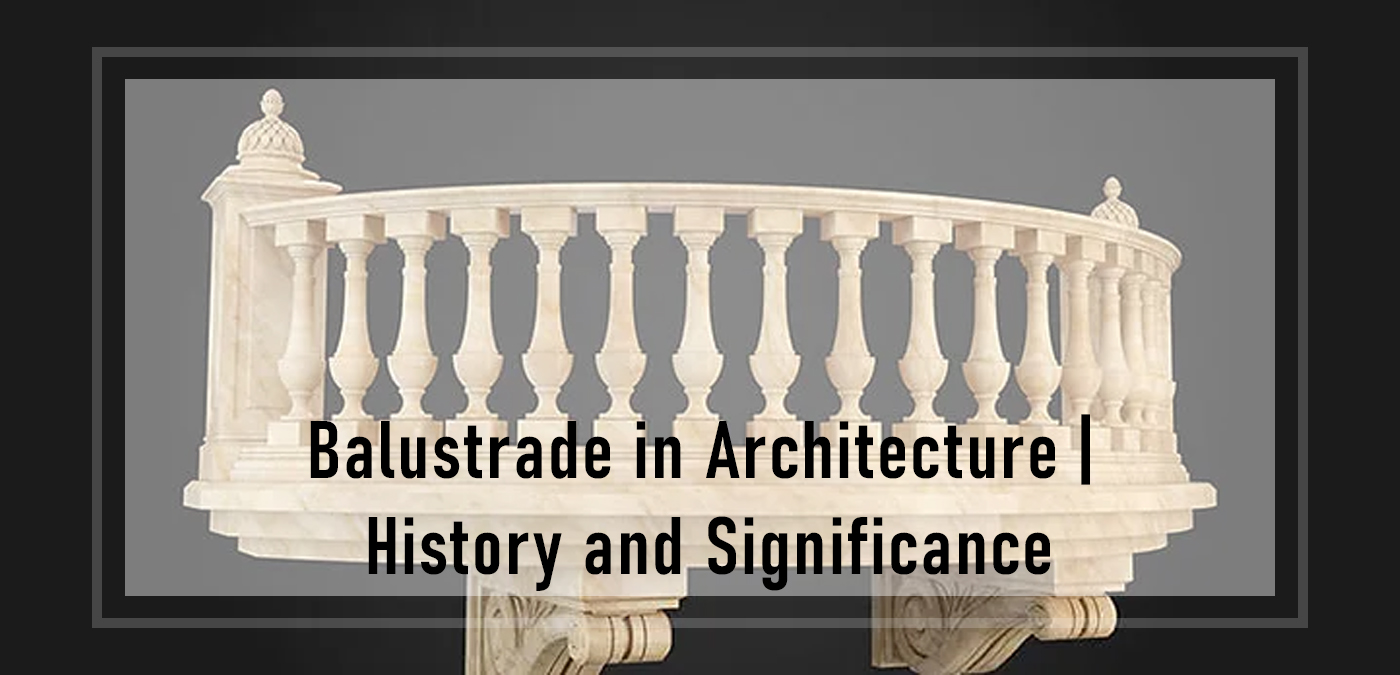 Balustrades on stairs history information